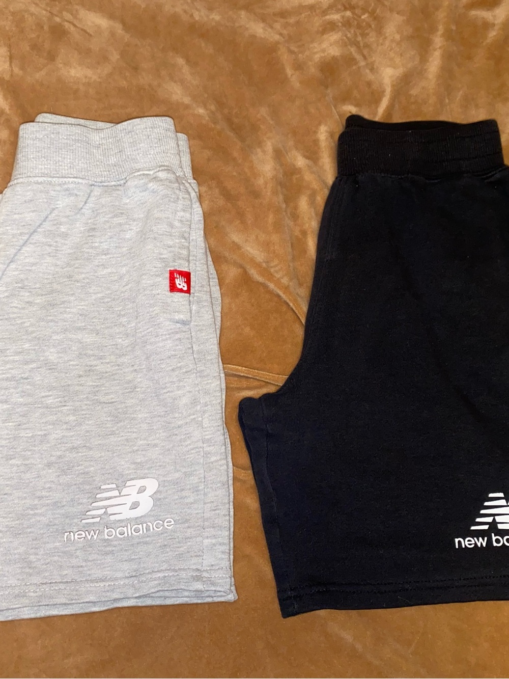 New Balance Kids Shorts - Light Gray & Black